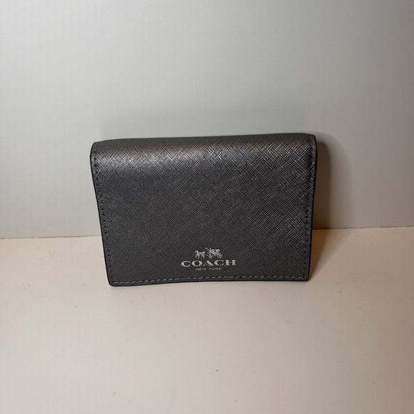 Coach Handbags - Coach Charcoal Card Wallet